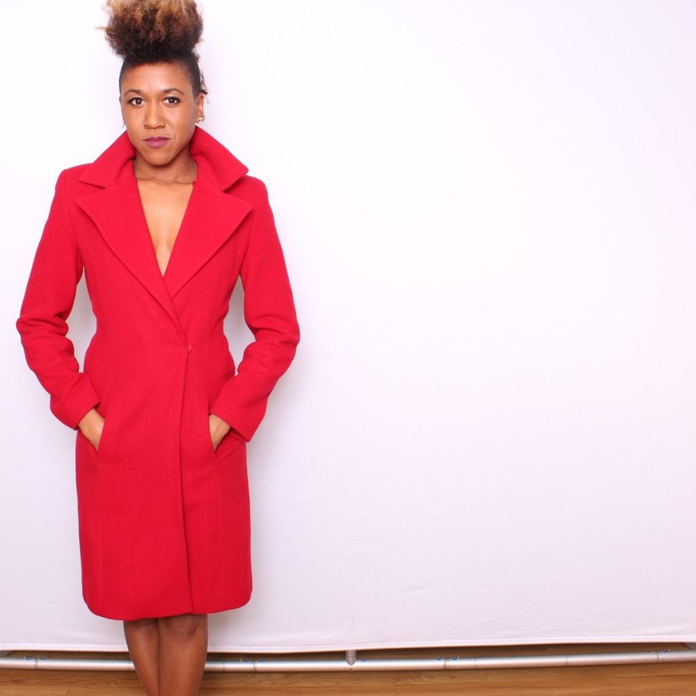 Deep V Pea Coat